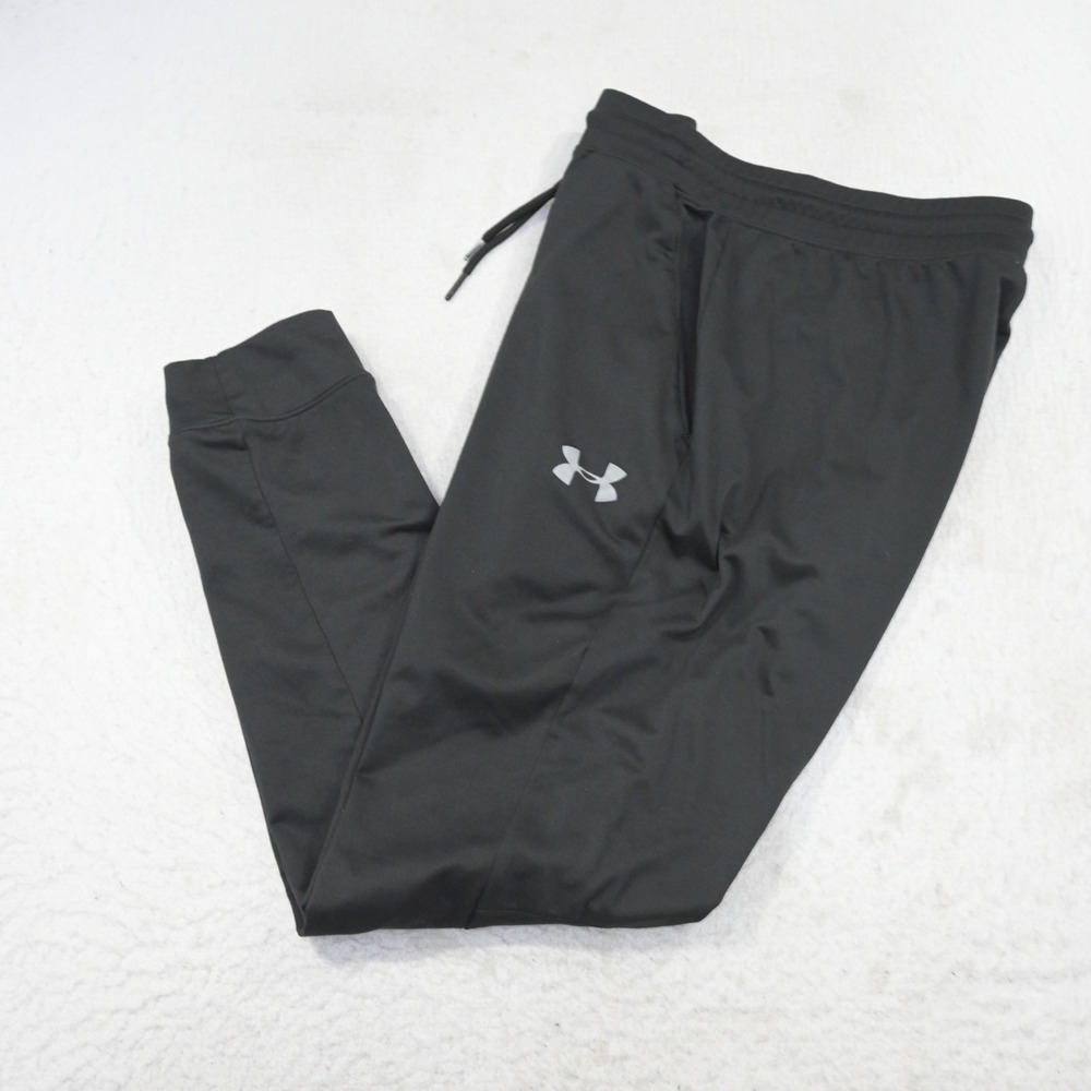 Under Armour ColdGear Joggers Mens Large Black Loose Fit Logo Drawstring
